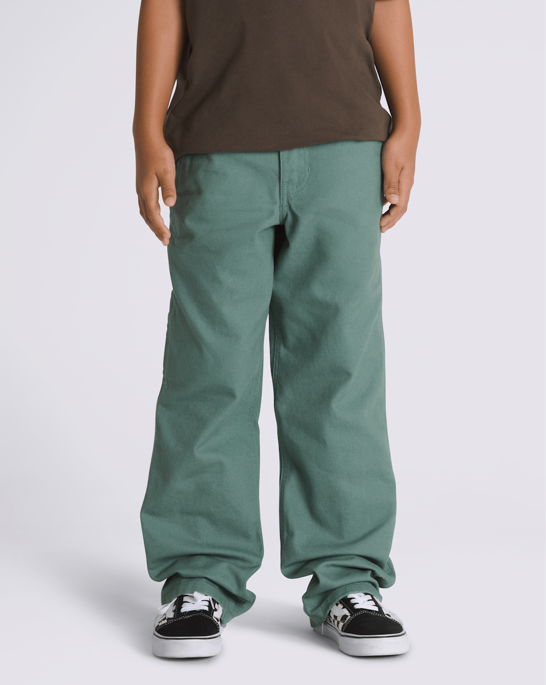 Kids Vans Kids Drill Chore Carpenter Pants in Dark Forest Green