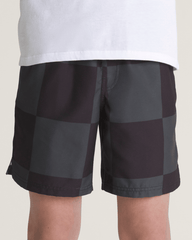 Kids Vans Kids Primary Checkerboard Shorts in Checkerboard Black / Grey