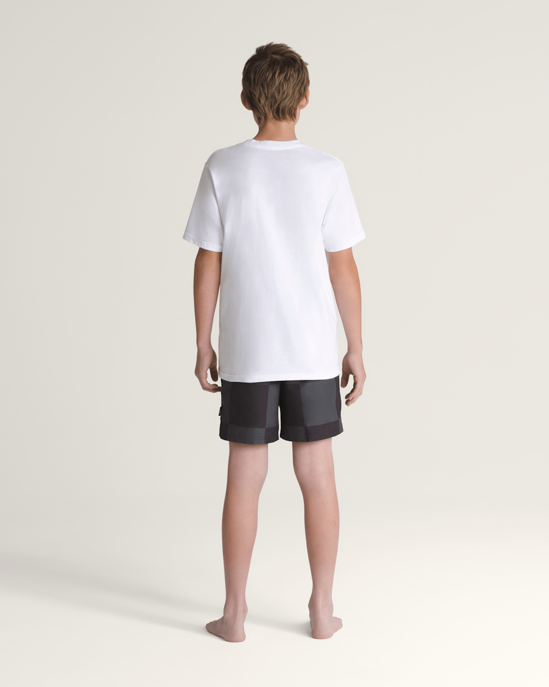 Kids Vans Kids Primary Checkerboard Shorts in Checkerboard Black / Grey