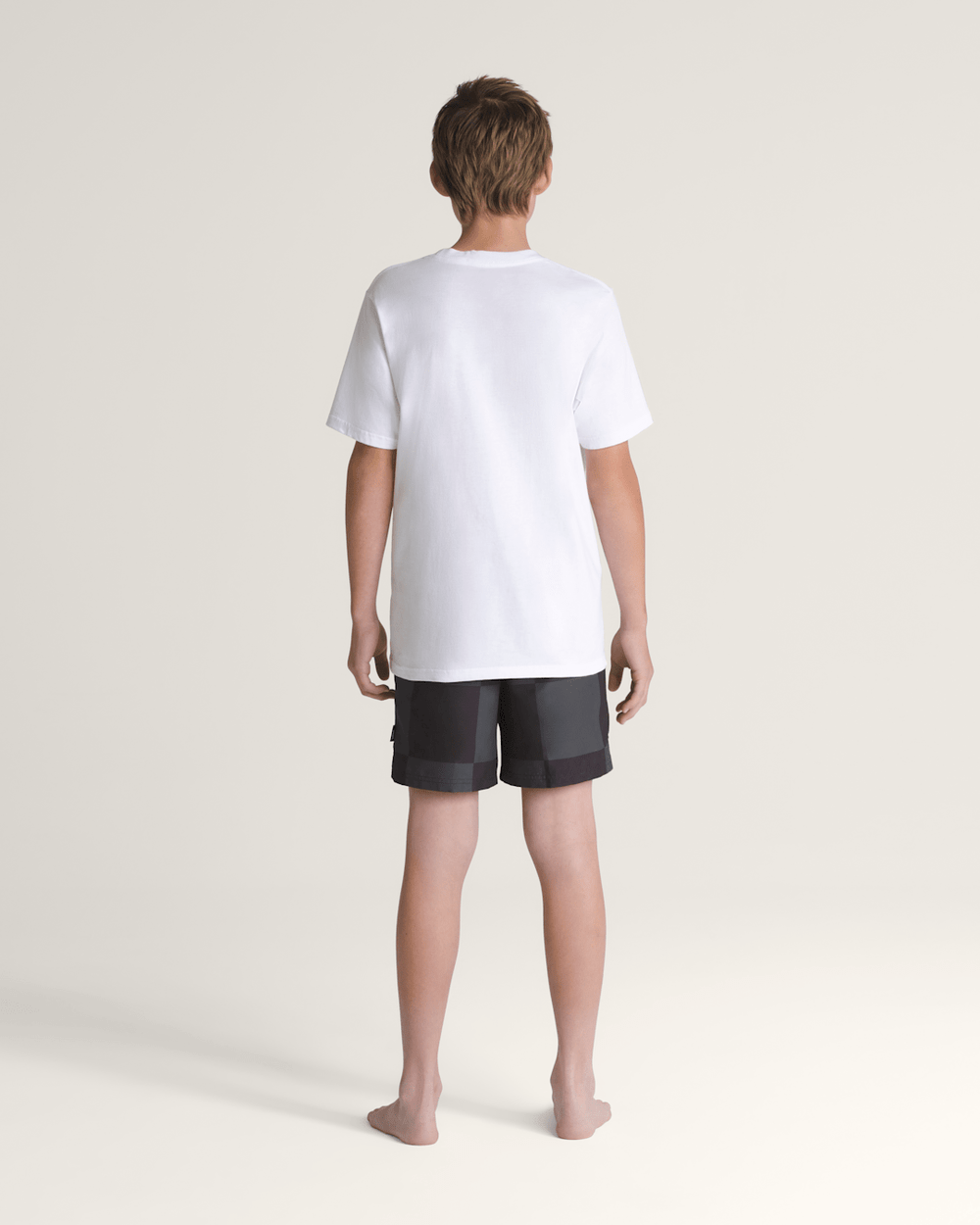 Kids Vans Kids Primary Checkerboard Shorts in Checkerboard Black / Grey
