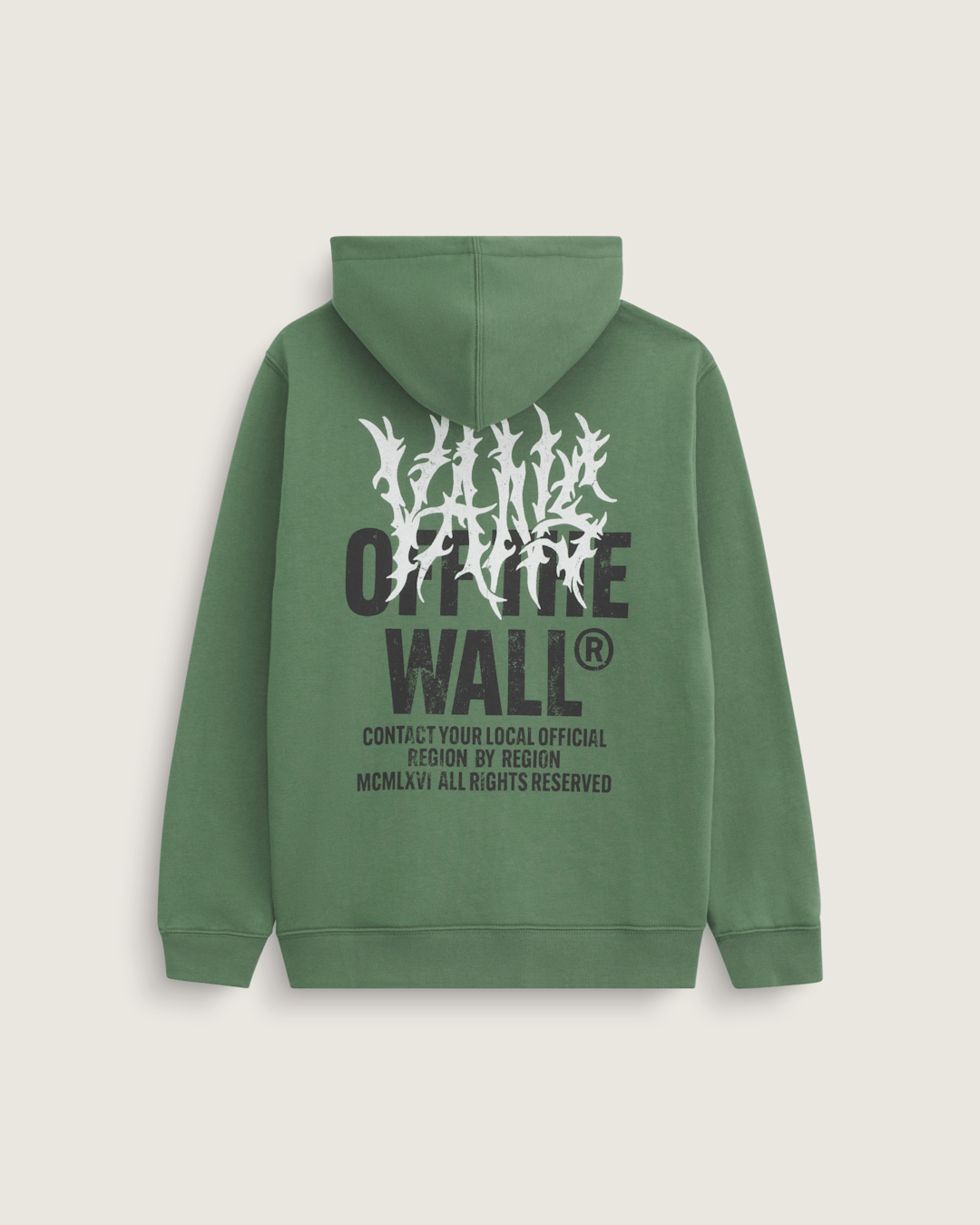 Kids Vans Kids Metal Wall Zip Hoodie in Pine Forest Green