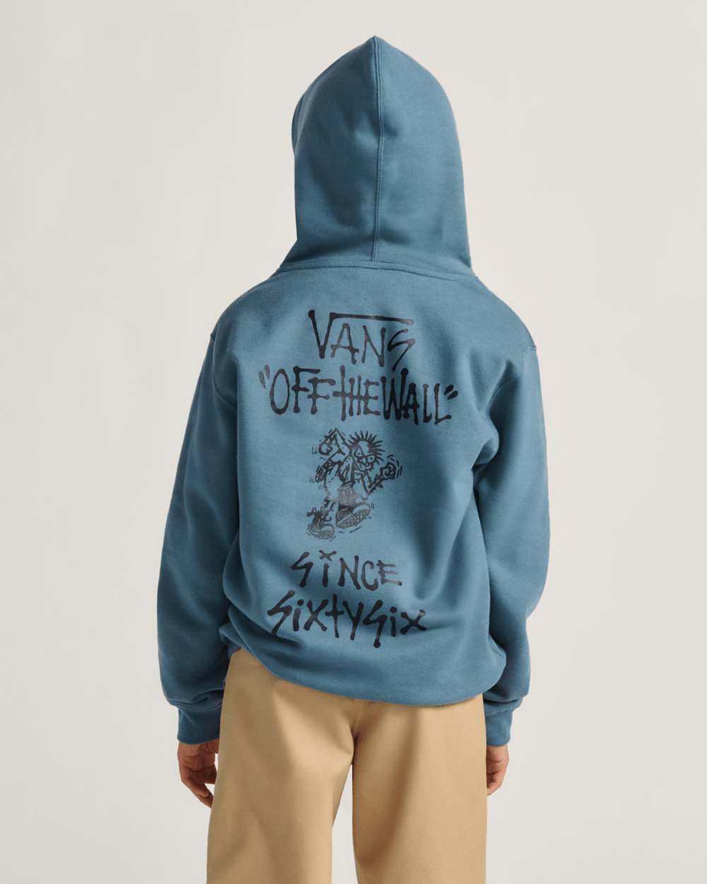 Kids Vans Kids Let Loose Pullover Hoodie in Stormy Weather Black
