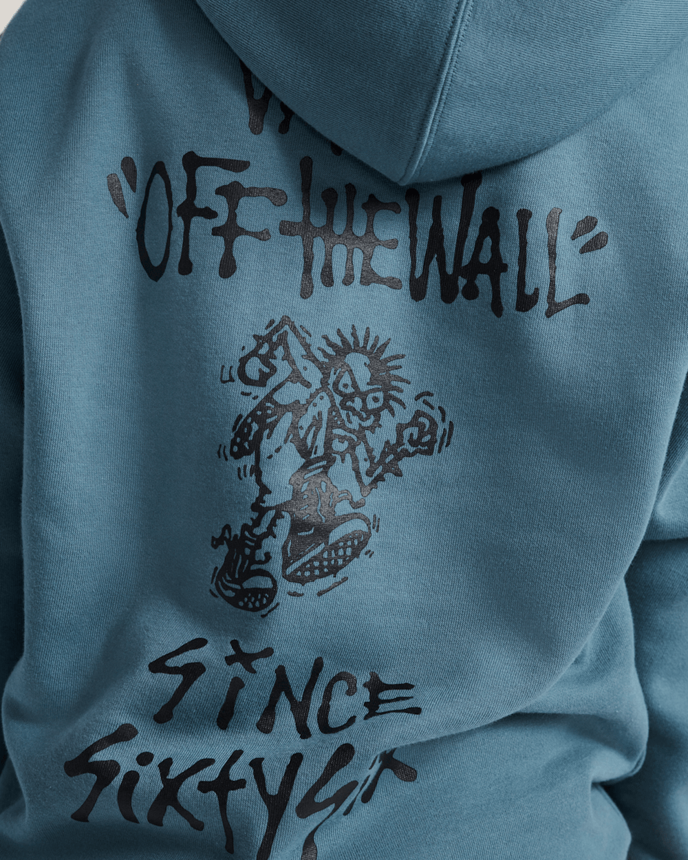 Kids Vans Kids Let Loose Pullover Hoodie in Stormy Weather Black
