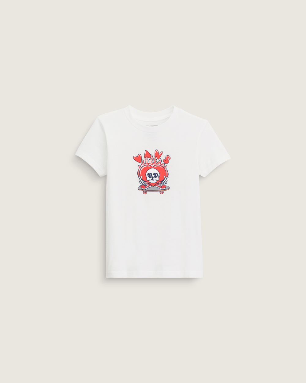 Kids Vans Little Kids Wheely Love Vans T-Shirt in White