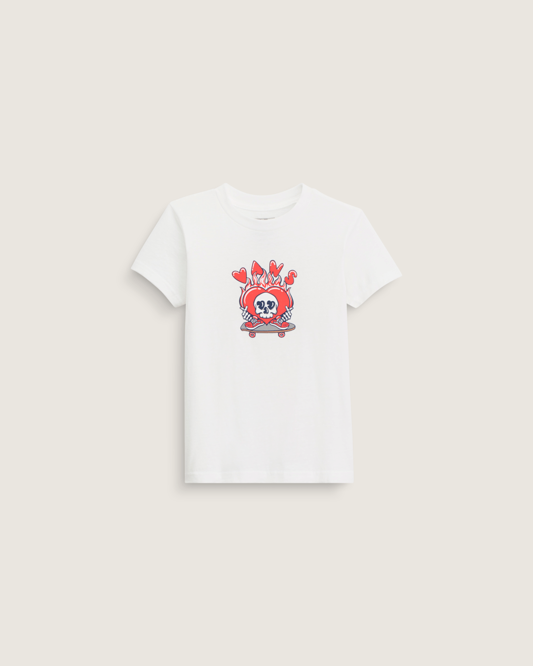 Kids Vans Little Kids Wheely Love Vans T-Shirt in White