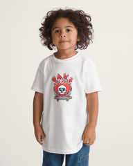 Kids Vans Little Kids Wheely Love Vans T-Shirt in White