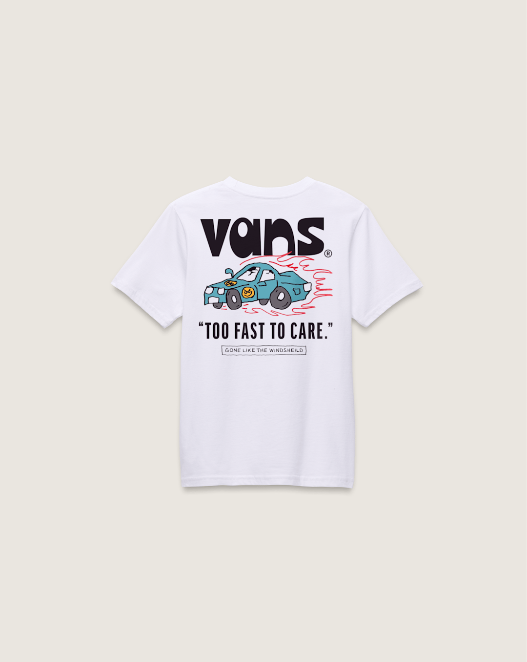 Kids Vans Little Kids Too Fast T-Shirt in White