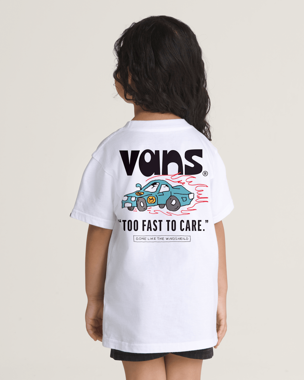 Kids Vans Little Kids Too Fast T-Shirt in White