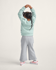 Kids Vans Little Kids Classic Oval Crew Sweatshirt in Grey Olive Green