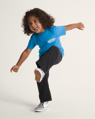 Kids Vans Little Kids Double Standard T-Shirt in Bright Azure Blue