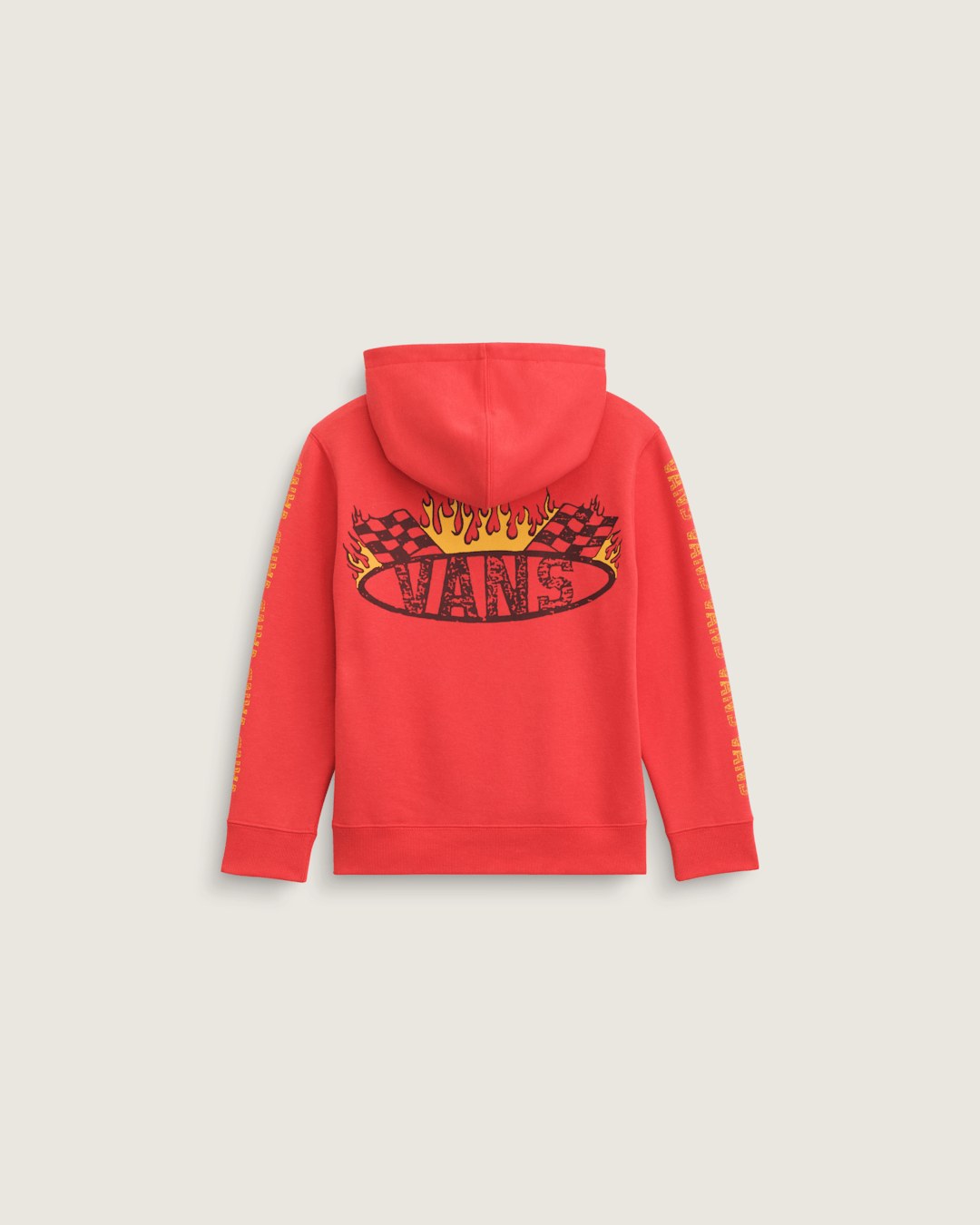 Kids Vans Little Kids Racing Flames Pullover Hoodie in Crimson Haze Red