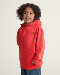 Kids Vans Little Kids Racing Flames Pullover Hoodie in Crimson Haze Red