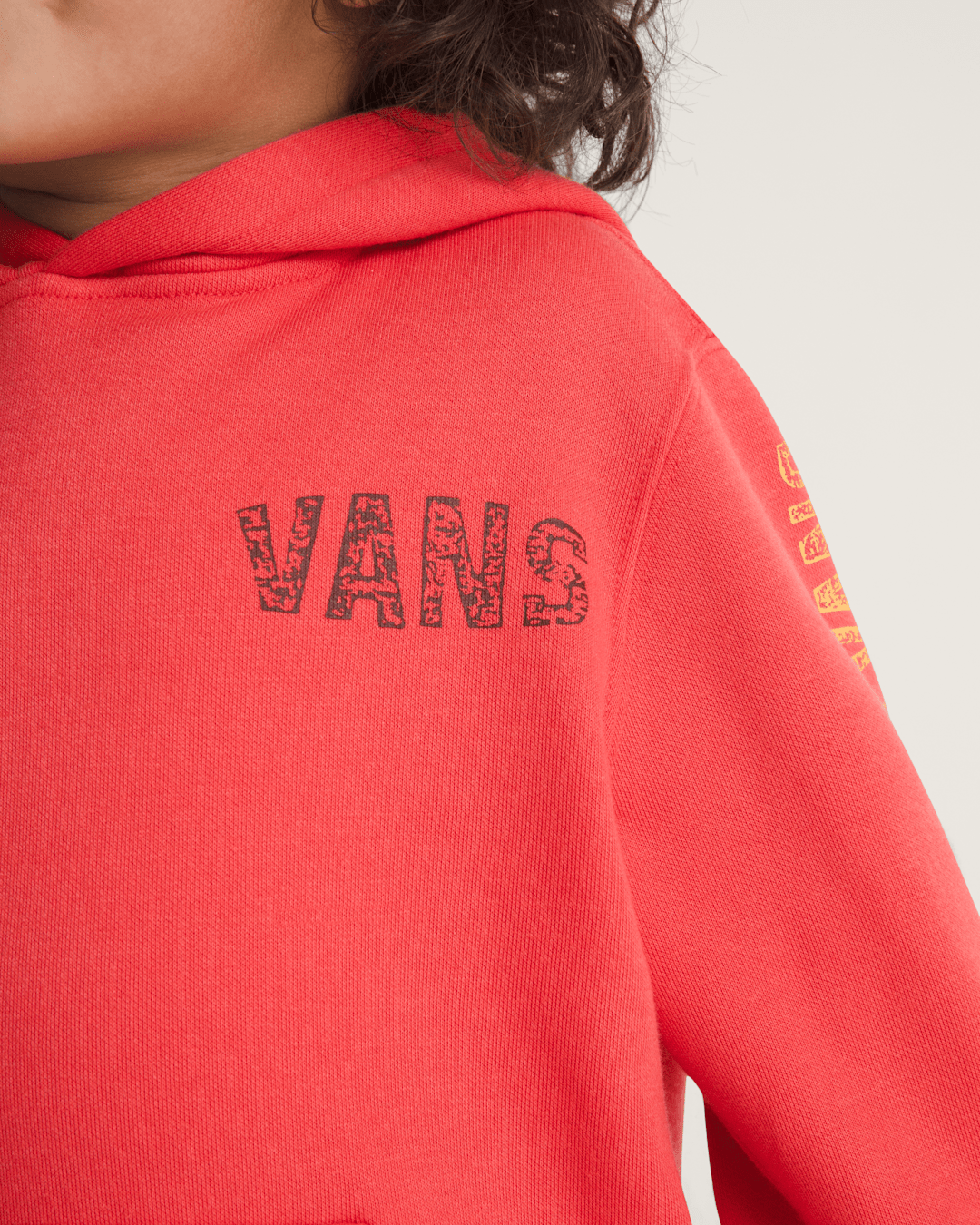 Kids Vans Little Kids Racing Flames Pullover Hoodie in Crimson Haze Red