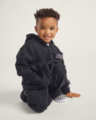 Kids Vans Little Kids Scribbled Past Zip Hoodie in Black