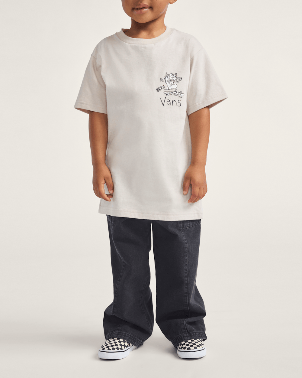 Kids Vans Little Kids Naithin Denim Pants in Black
