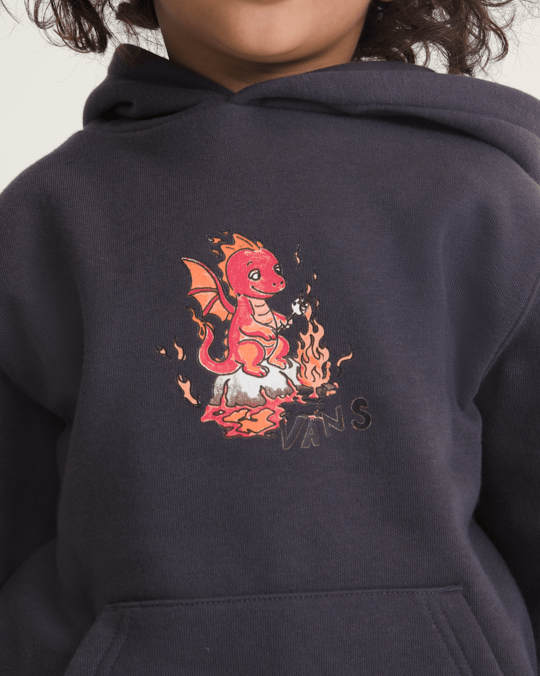 Kids Vans Little Kids Dragon Elements Pullover Sweatshirt in Charcoal Grey