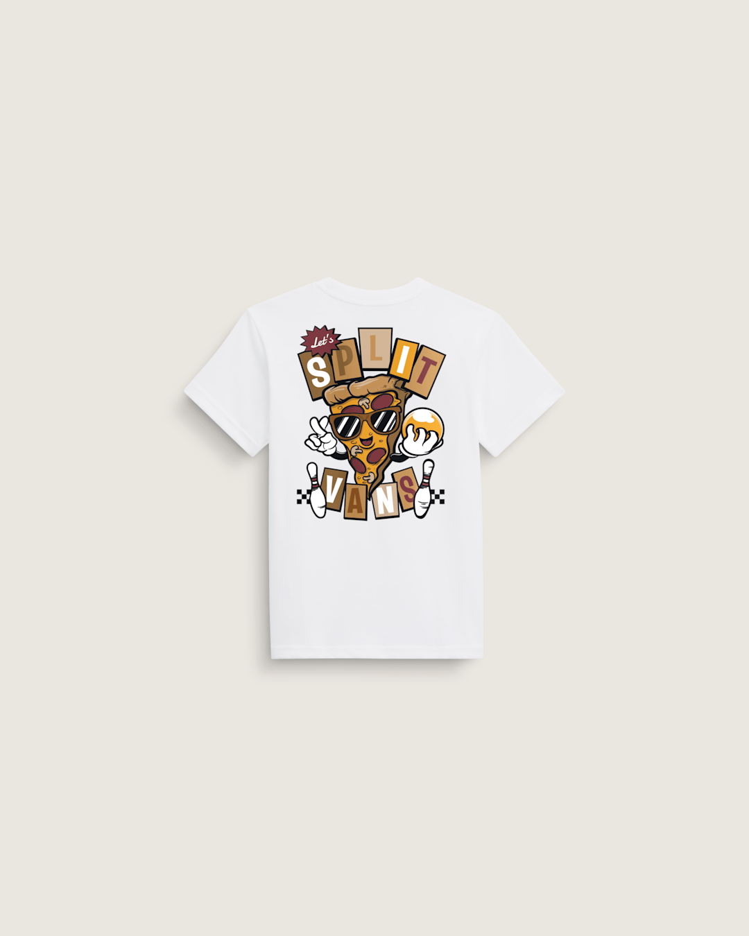 Kids Vans Little Kids Let's Split T-Shirt in White