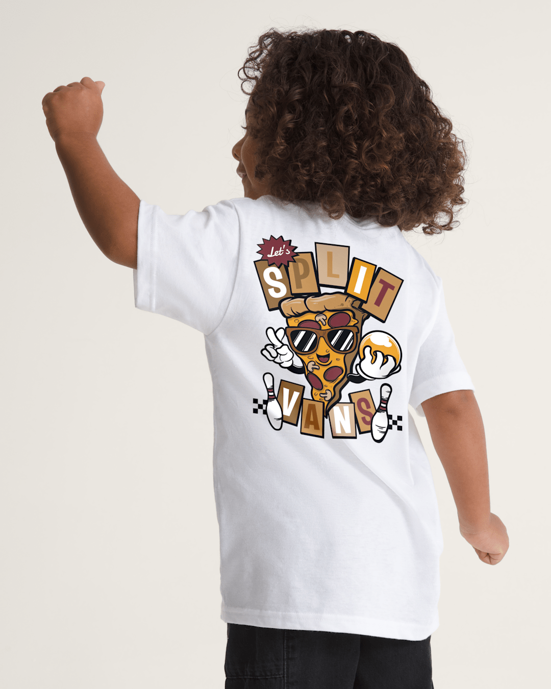 Kids Vans Little Kids Let's Split T-Shirt in White