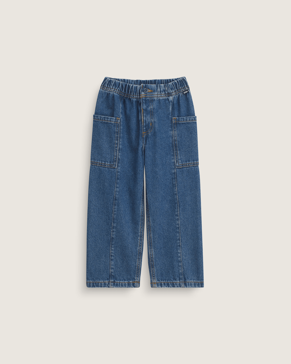 Kids Vans Little Kids Naithin 2.0 Elastic Waist Denim Pants in Vintage Indigo Blue