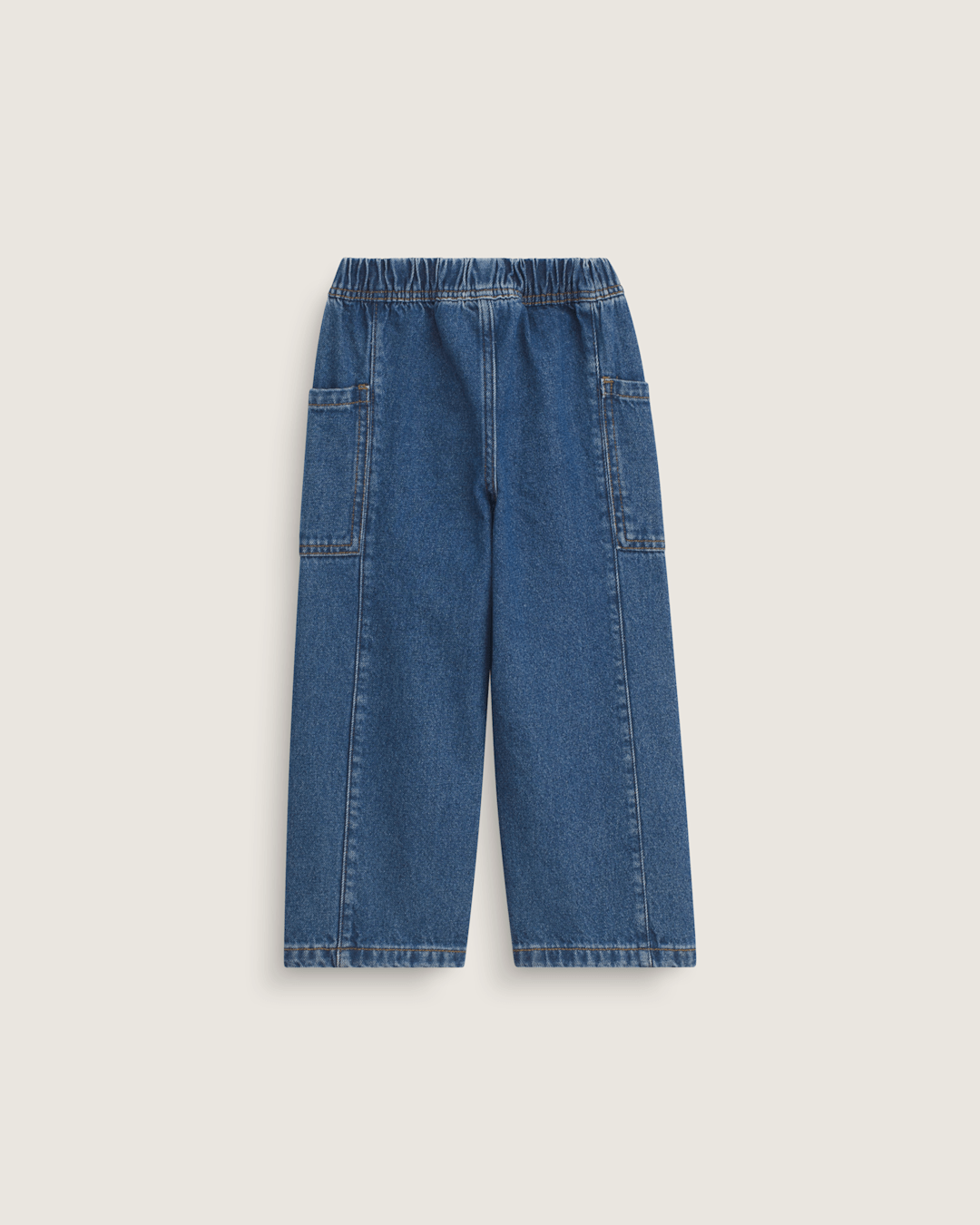 Kids Vans Little Kids Naithin 2.0 Elastic Waist Denim Pants in Vintage Indigo Blue
