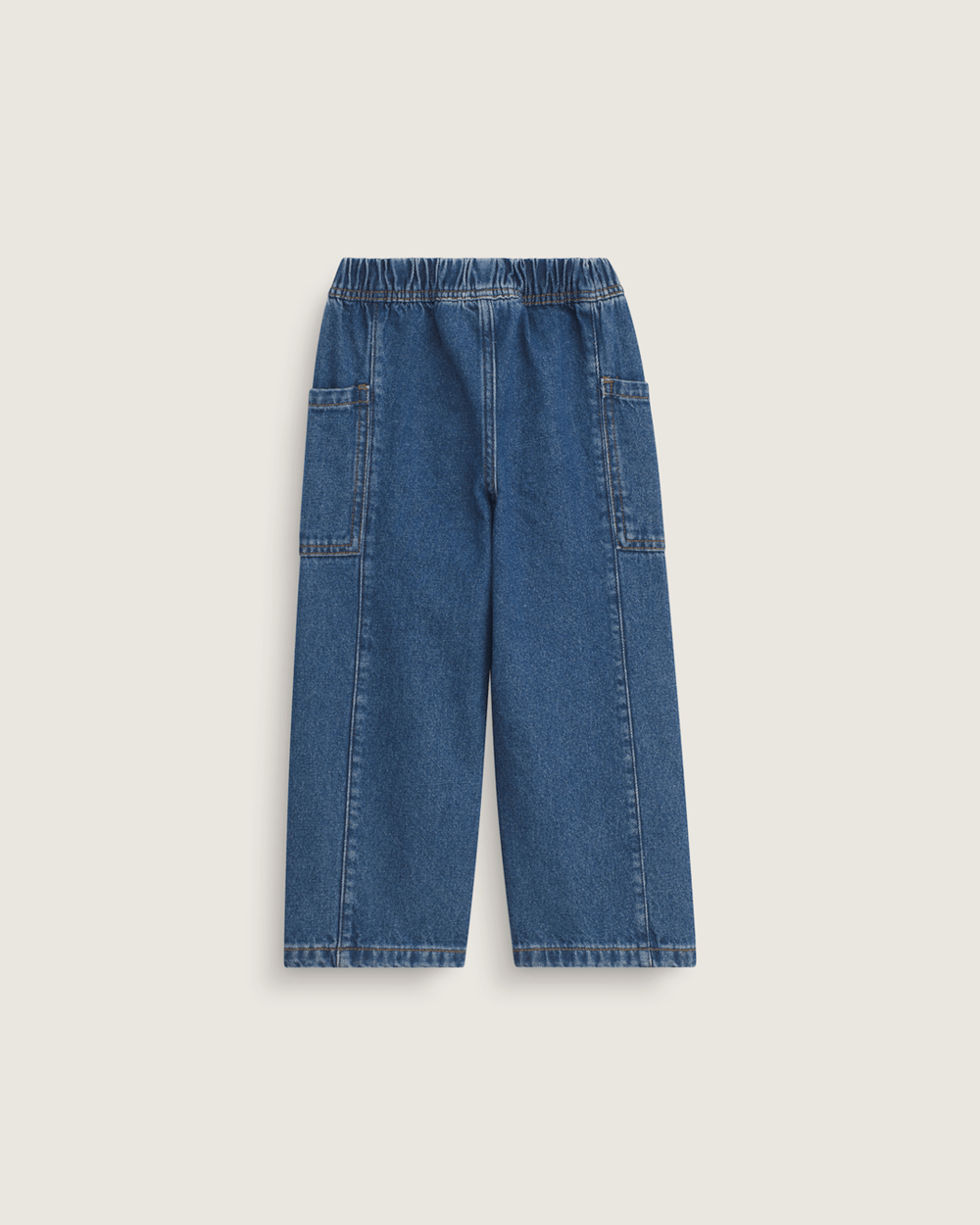 Kids Vans Little Kids Naithin 2.0 Elastic Waist Denim Pants in Vintage Indigo Blue