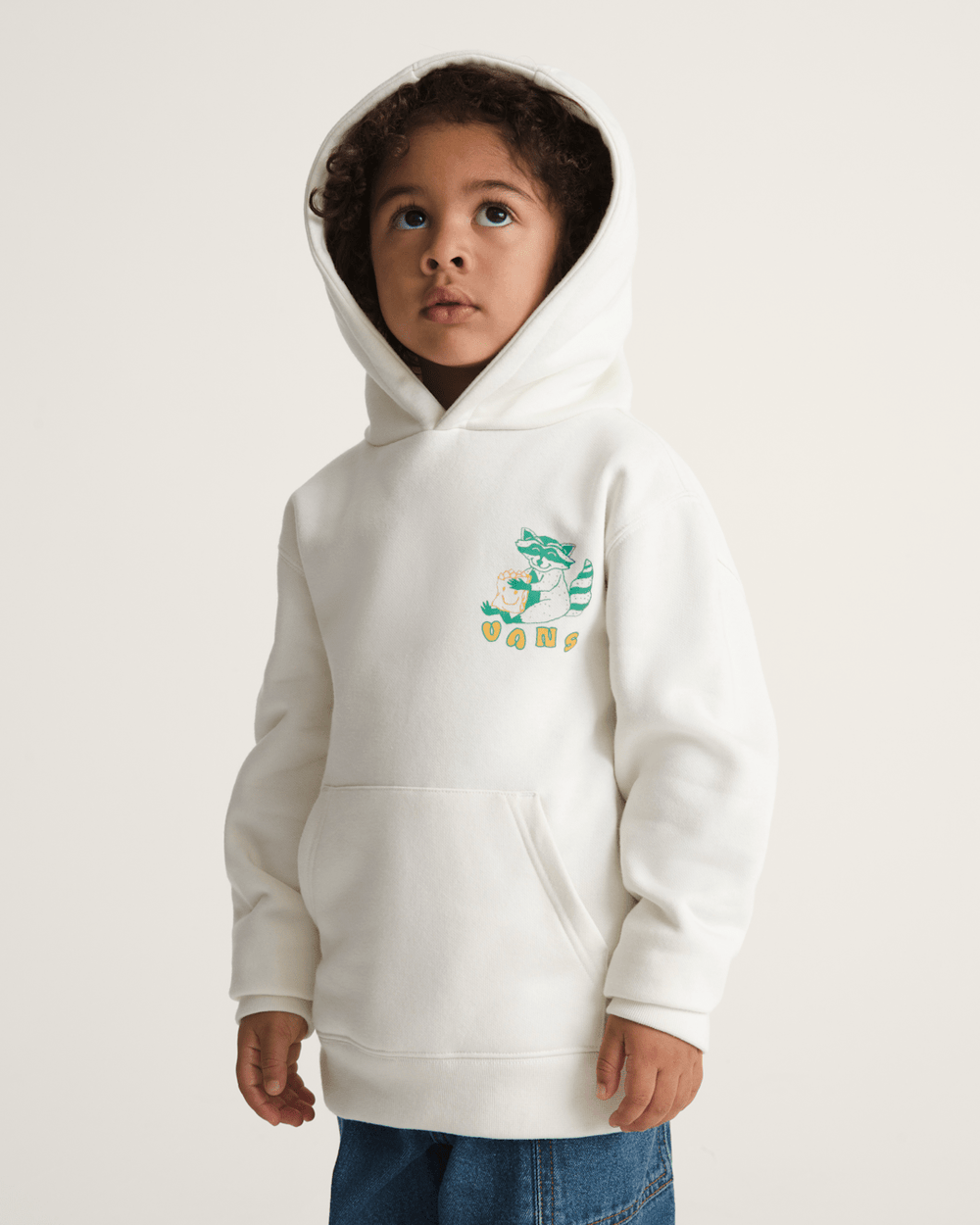 Kids Vans Little Kids Lazy Daze Pullover Sweatshirt in Marshmallow White