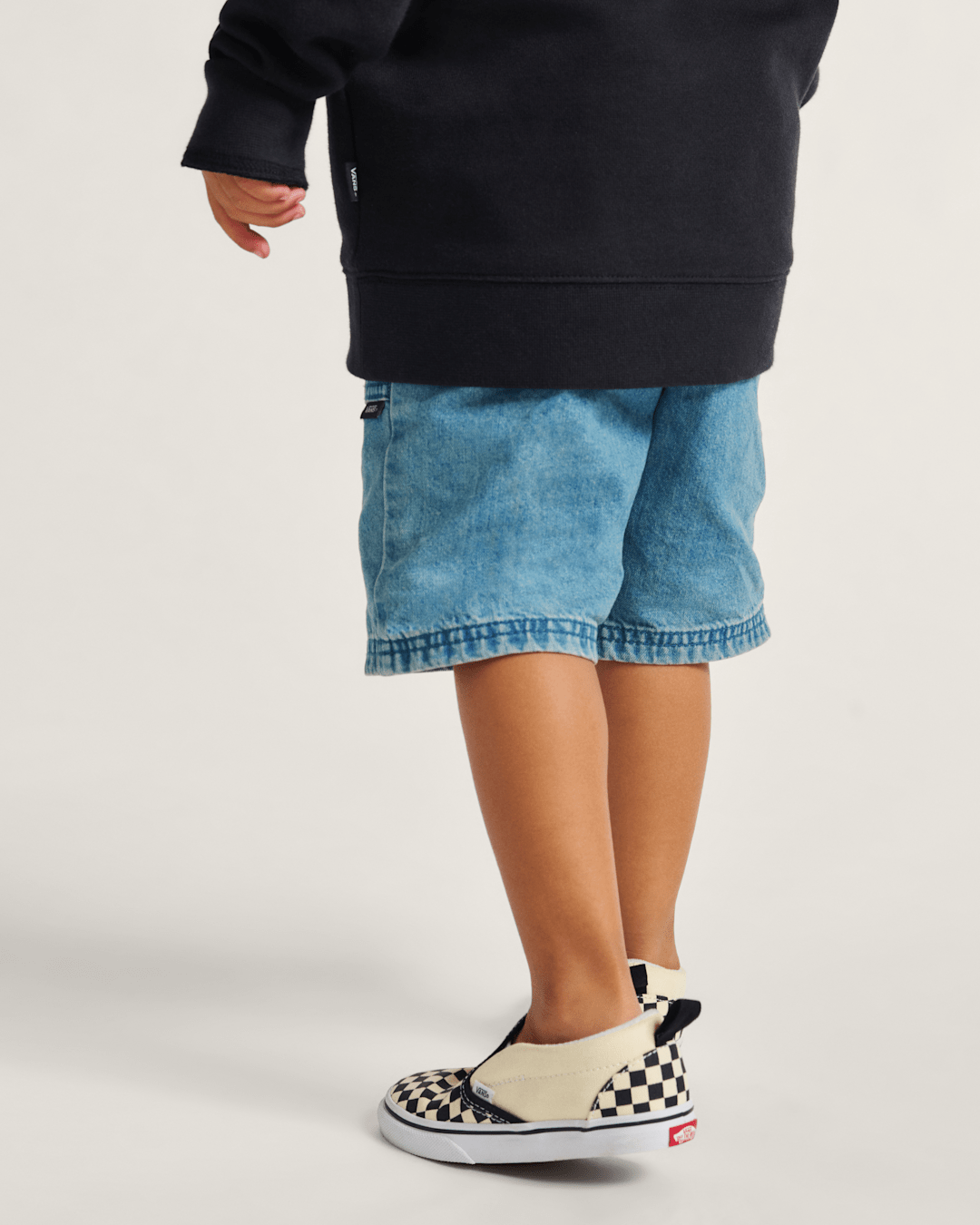 Kids Vans Little Kids Blair Denim Shorts in Stonewash Blue