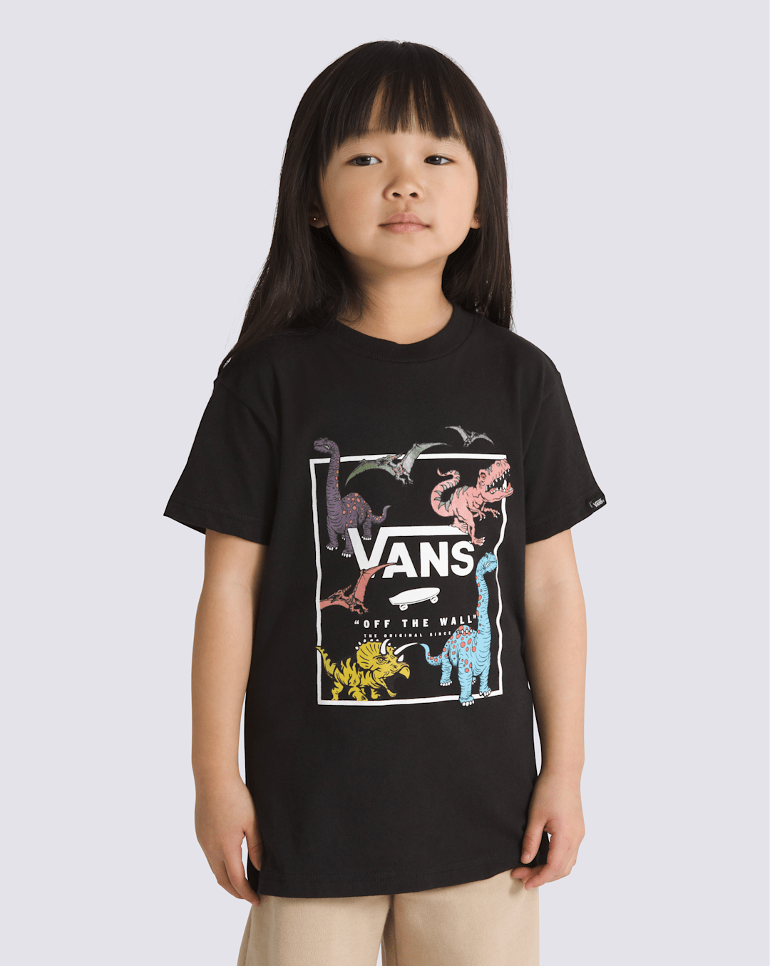 Kids Vans Little Kids Glow Dino T-Shirt in Black