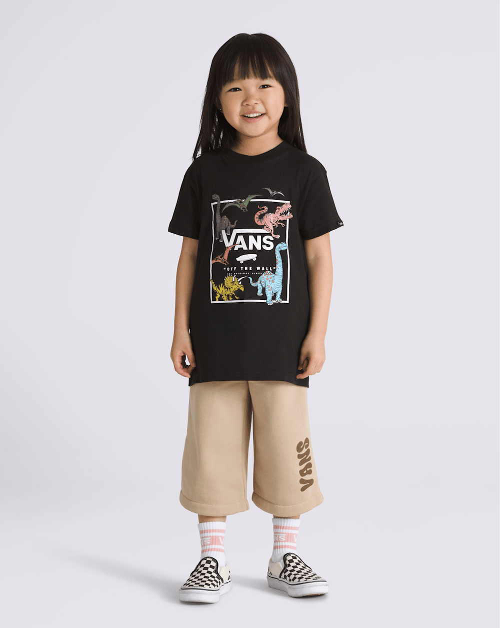 Kids Vans Little Kids Glow Dino T-Shirt in Black