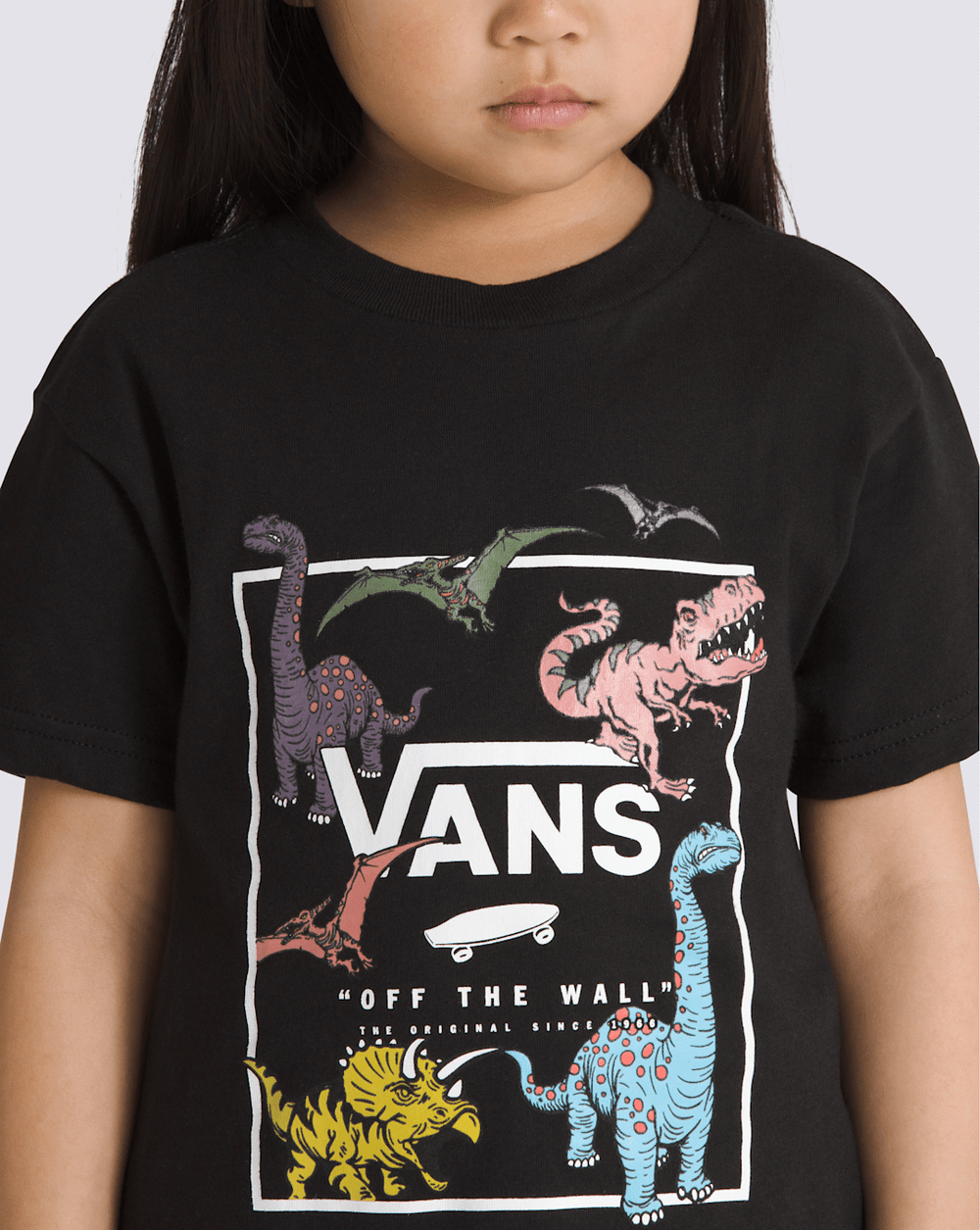 Kids Vans Little Kids Glow Dino T-Shirt in Black