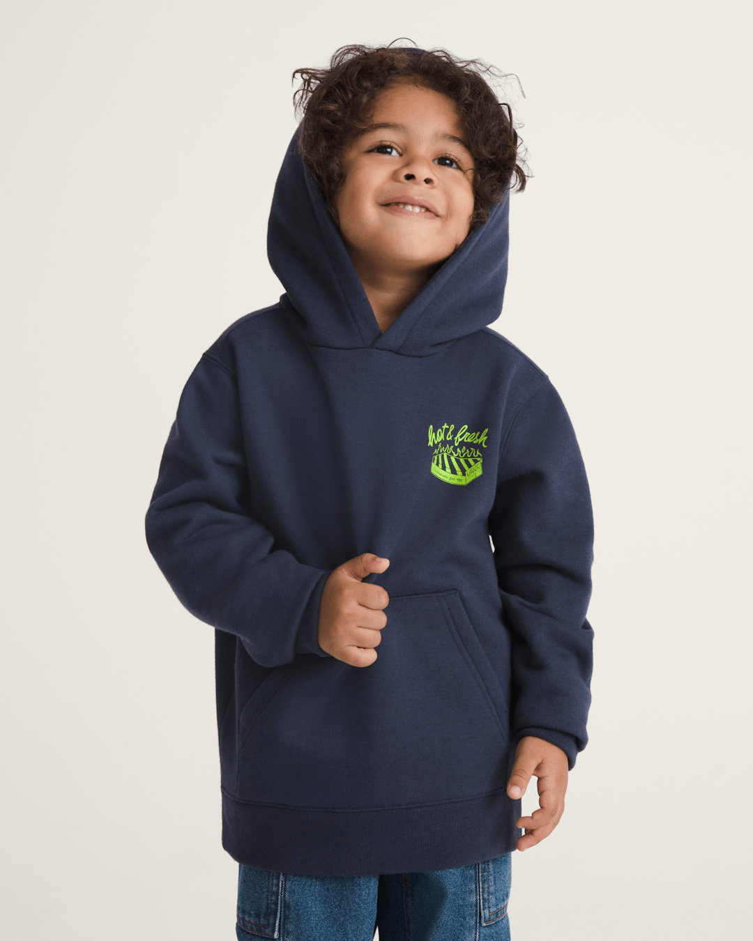 Kids Vans Little Kids Hot and Fresh Pullover Sweatshirt in Parisian Night Blue
