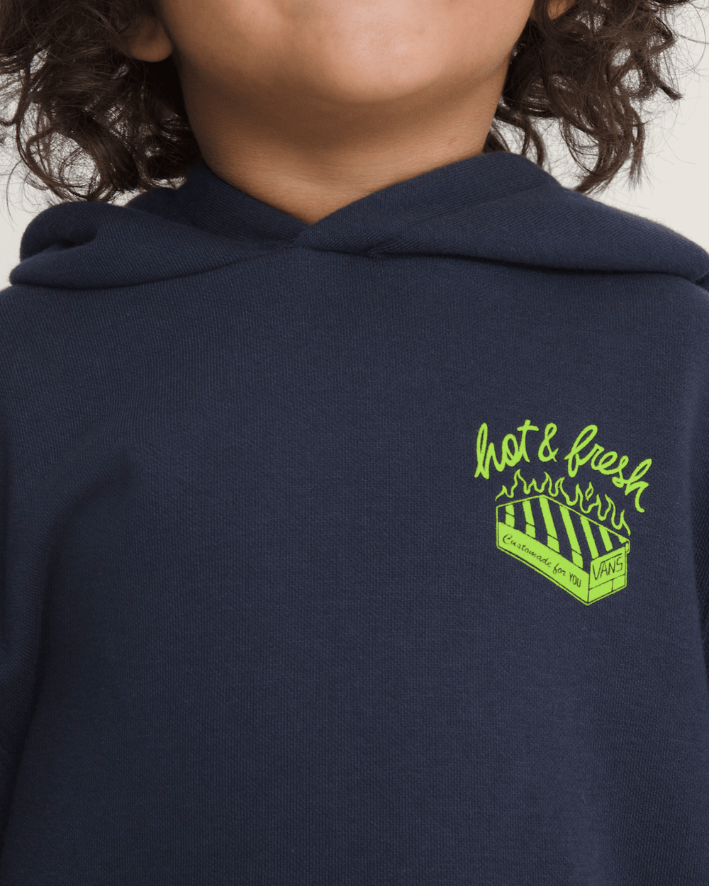 Kids Vans Little Kids Hot and Fresh Pullover Sweatshirt in Parisian Night Blue