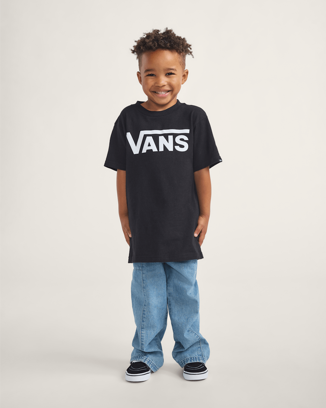 Kids Vans Toddler Vans Classic Kids Black/White T-Shirt