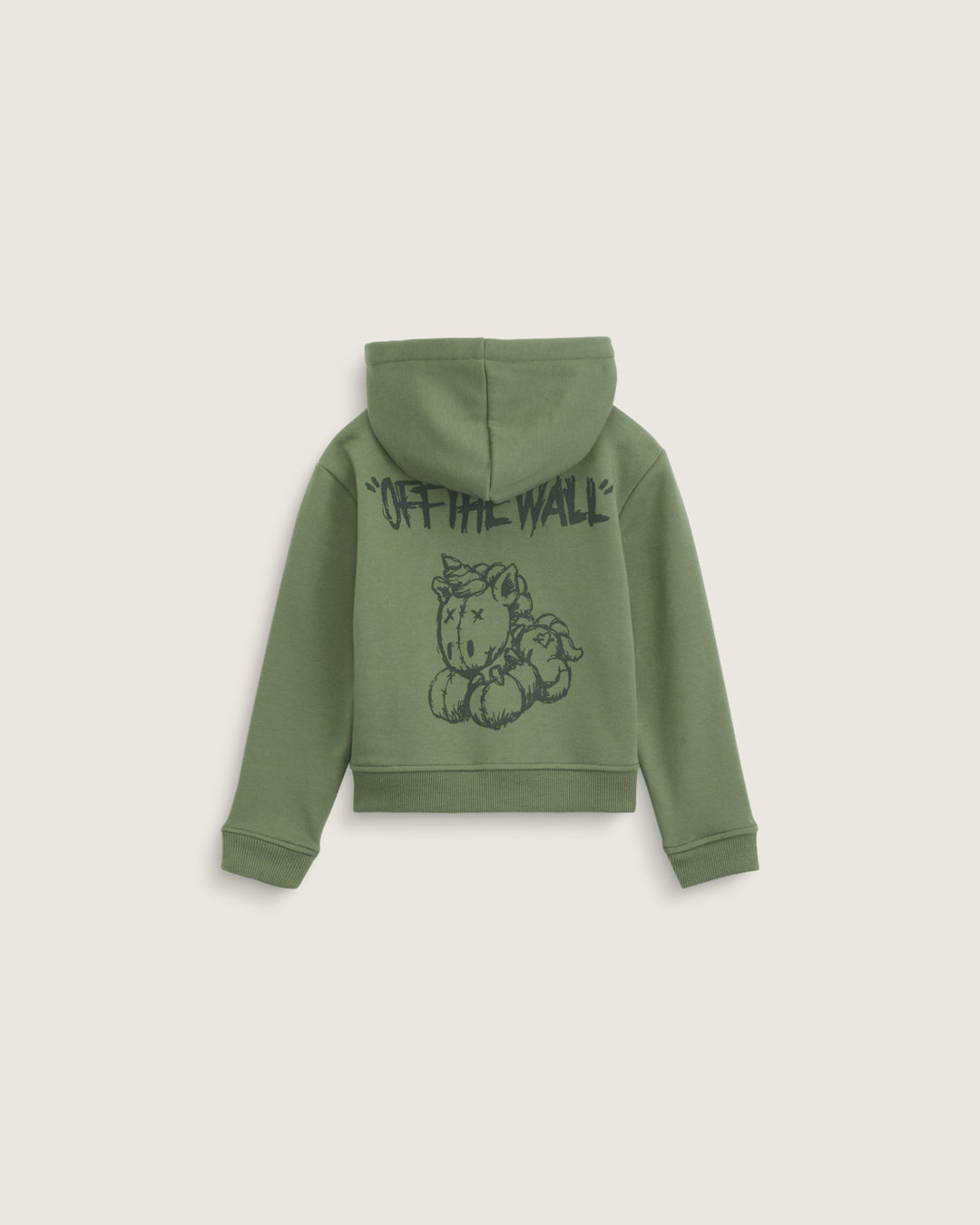 Kids Vans Little Kids Unicorn Zip Hoodie in Pine Forest Green