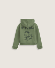 Kids Vans Little Kids Unicorn Zip Hoodie in Pine Forest Green