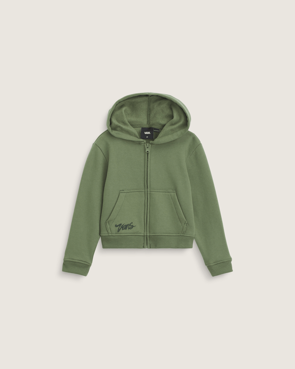 Kids Vans Little Kids Unicorn Zip Hoodie in Pine Forest Green