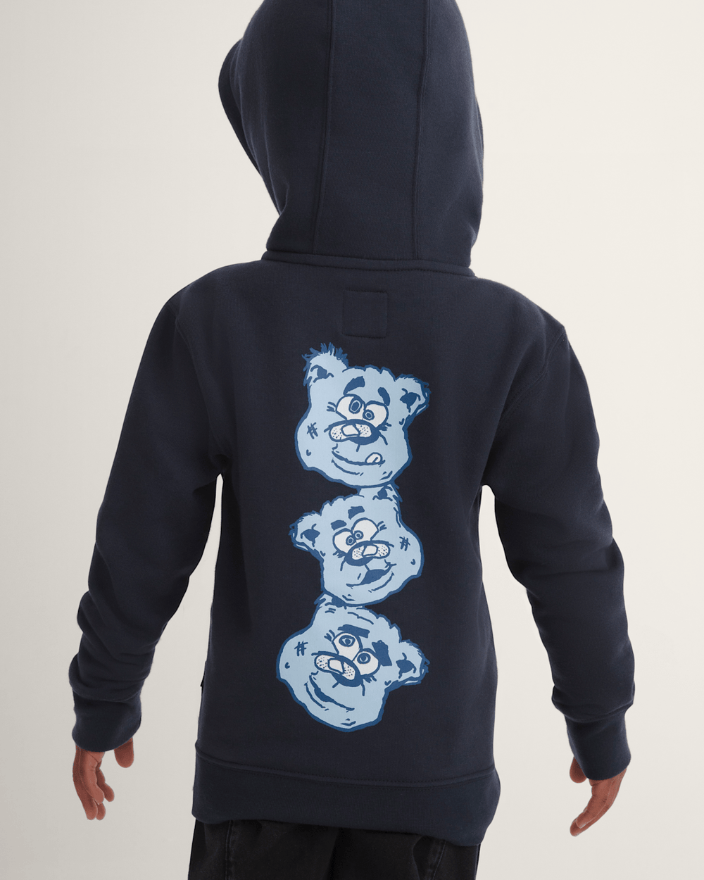 Kids Vans Little Kids Dizzy Bear Zip Hoodie in Parisian Night Blue