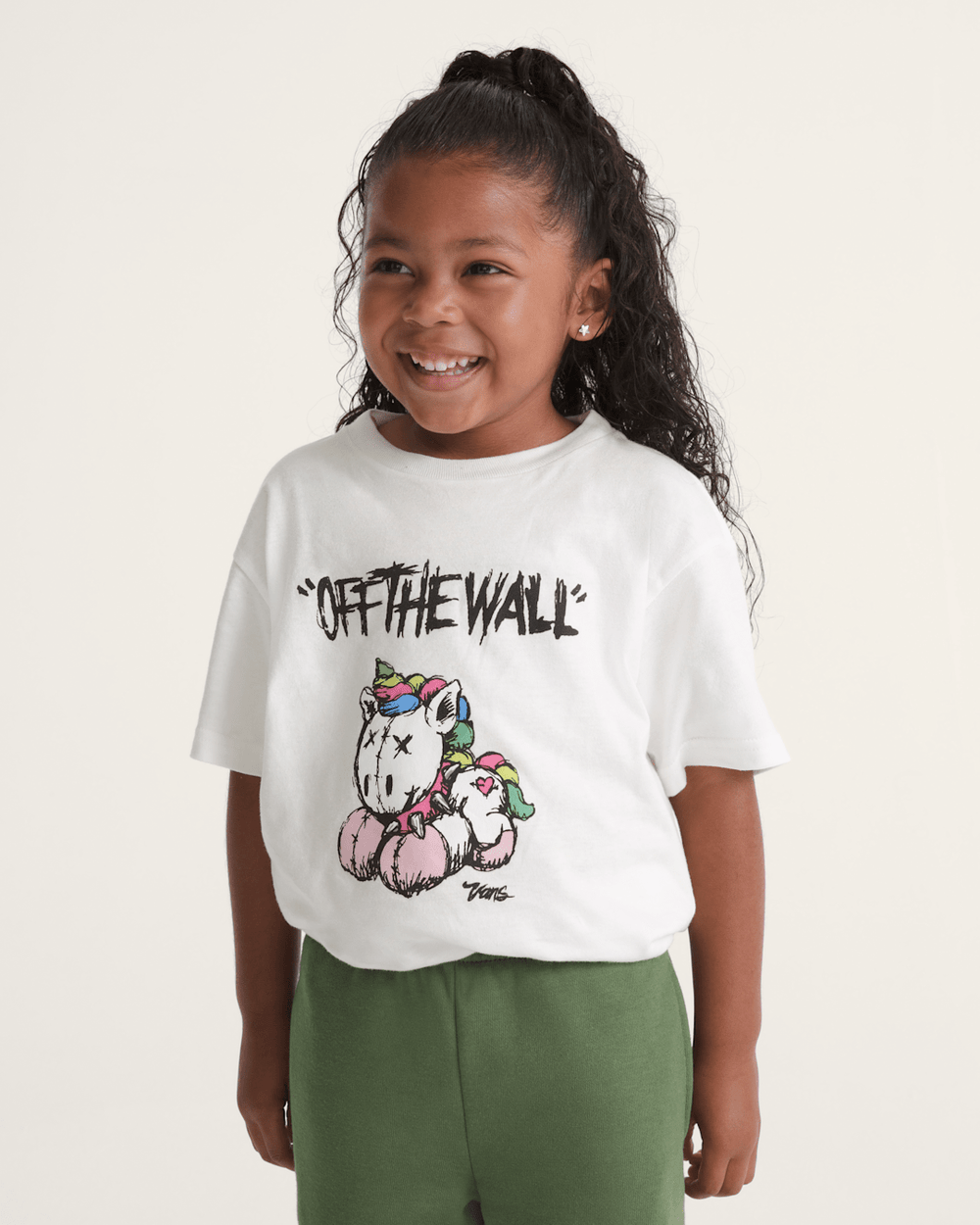 Kids Vans Little Kids Unicorn T-Shirt in Marshmallow White