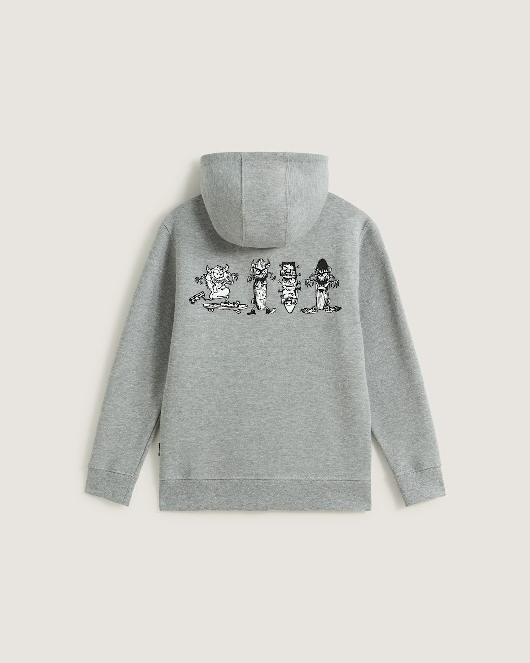 Kids Vans Little Kids Sk8 Posse Zip Hoodie in Cement Heather Grey
