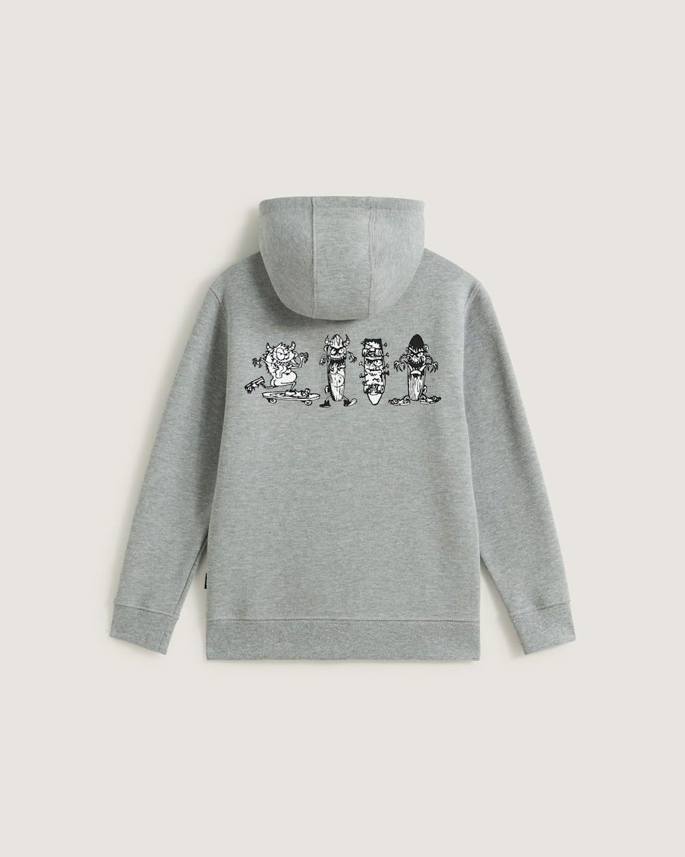 Kids Vans Little Kids Sk8 Posse Zip Hoodie in Cement Heather Grey