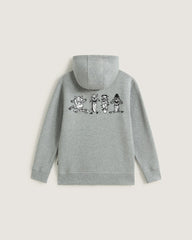 Kids Vans Little Kids Sk8 Posse Zip Hoodie in Cement Heather Grey