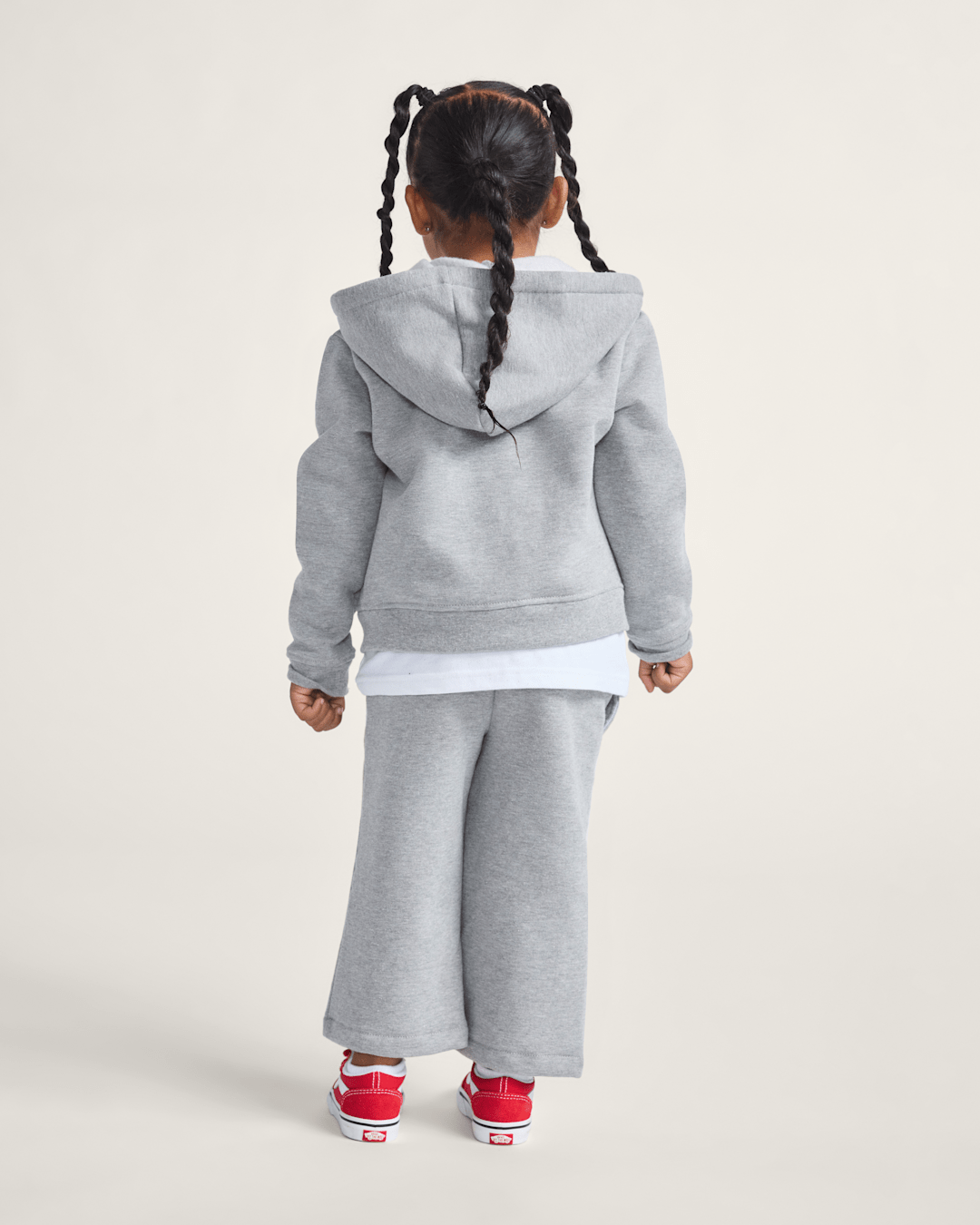 Kids Vans Little Kids Checker Cherries Pullover Hoodie in Cement Heather Grey
