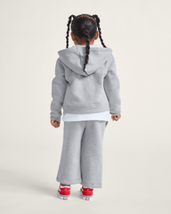 Kids Vans Little Kids Checker Cherries Pullover Hoodie in Cement Heather Grey