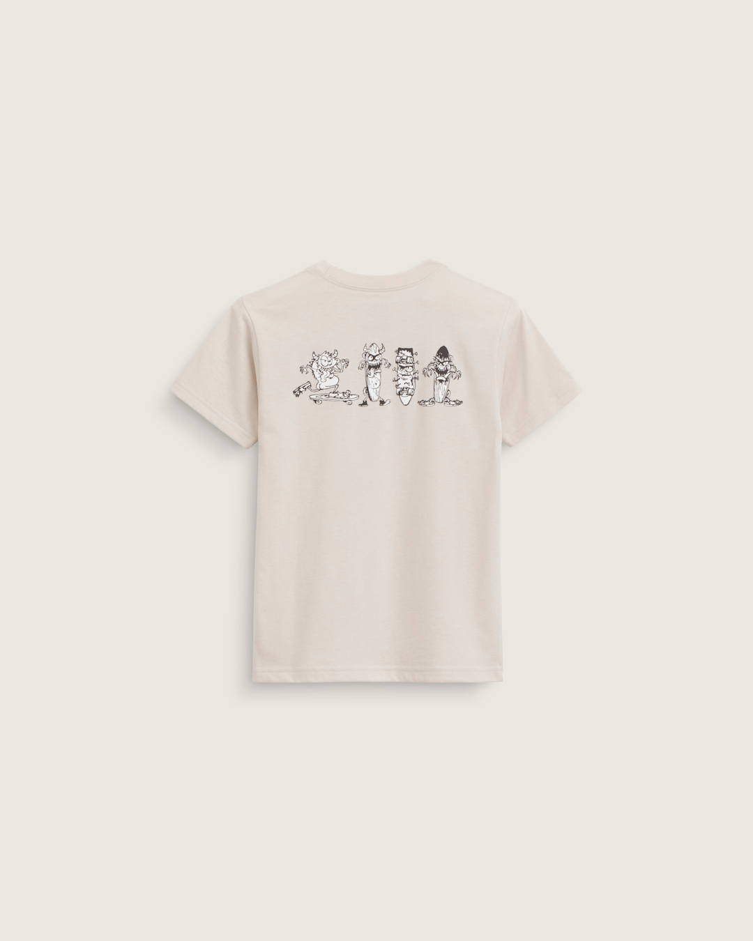 Kids Vans Little Kids Sk8 Posse T-Shirt in Taupe Mist Grey