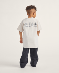 Kids Vans Little Kids Sk8 Posse T-Shirt in Taupe Mist Grey