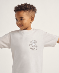 Kids Vans Little Kids Sk8 Posse T-Shirt in Taupe Mist Grey