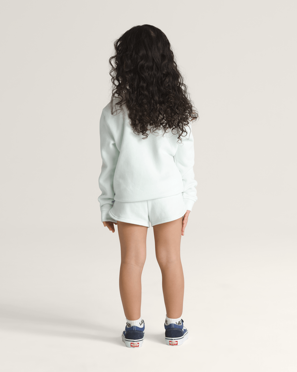 Kids Vans Little Kids Chasse Shorts in White Mint