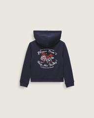 Kids Vans Little Kids Dont Bug Me Zip Hoodie in Parisian Night Blue