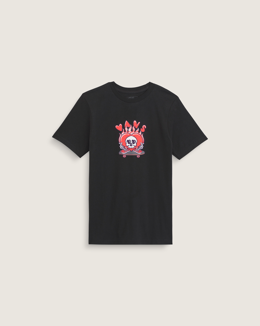 Kids Vans Kids Wheely Love Vans T-Shirt in Black