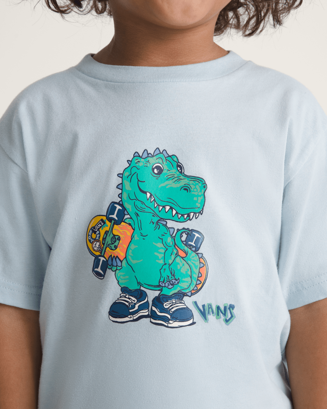 Kids Vans Little Kids Prehistoric Skater T-Shirt in Dawn Mist